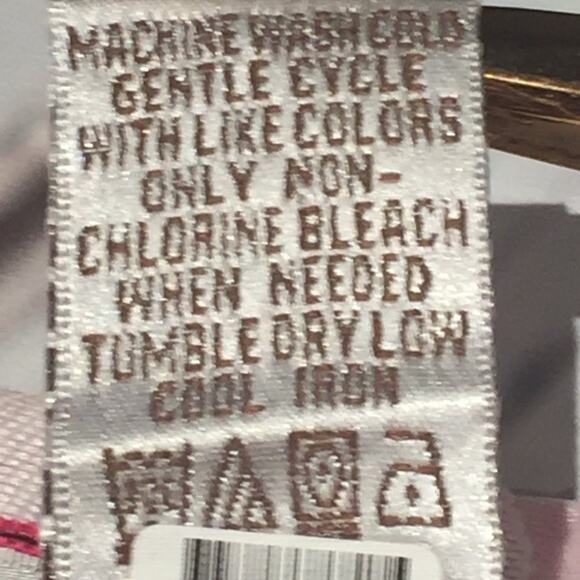 Lightweight Semi-Sheer Floral Zip Jacket Petite Med PM Pink Black White - Picture 8 of 8